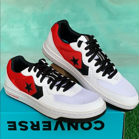 CONVERSE RIVAL OX WHITE/UNIVERSITY RED/BLACK WMNS - Picture 4 of 16